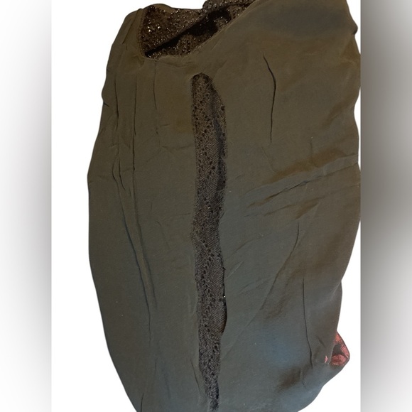 Vintage 100% wool knit scoop neck and back beaded loose fitting lined tank top - Picture 10 of 11